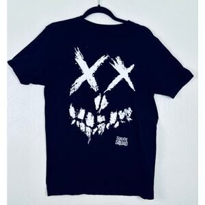 Suicide Squad Crossed Out Graphic T-Shirt Mens Medium Black Goth Goblin